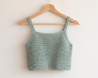 Lace top crochet pattern easy summer blouse PDF download