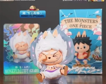 POPMART LABUBU The Monsters X One Piece Anime Series Figure Blind BoxKawaii Anime Action Figure Toys Dolls Gifts