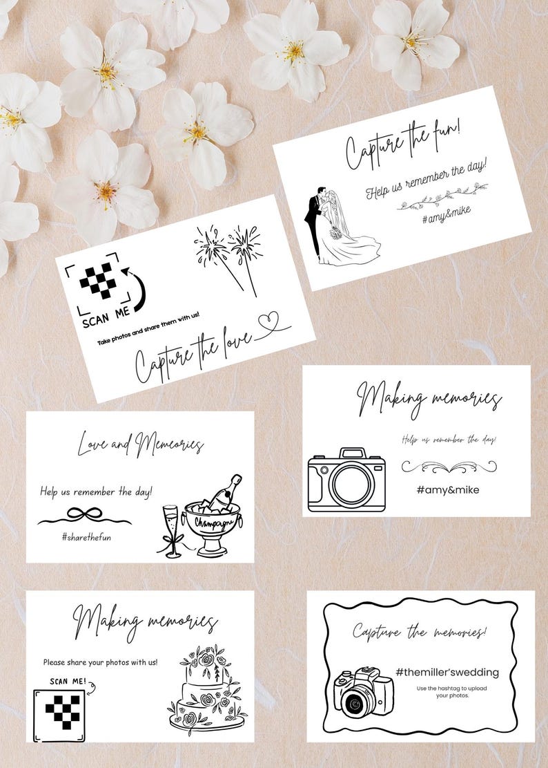 Vintage Floral Wedding Invitation Suite | Pressed Botanical Canva ...