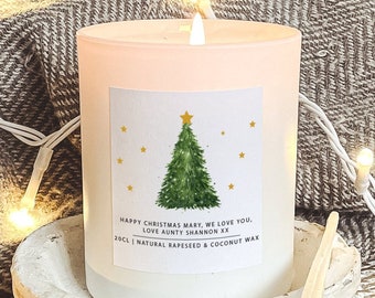 Personalised Christmas Candle, Family Christmas Candle, Scented Candle, Christmas Scented Candle, Christmas Candle, Family Name Gift, Xmas
