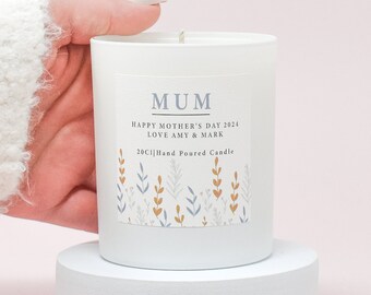 Personalised Mother's Day Candle, Mother's Day Gift, Mum Scented Candle, Gift for Mum, Mum Gift, Mother's Day Gift from Child, Nanny Gift,