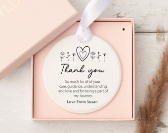 Personalised Thank You Gift, Thank You Ornament, Nurse Gift, Teacher Gift, Work Colleague Gift, Leaving Gift, Friend Gift,