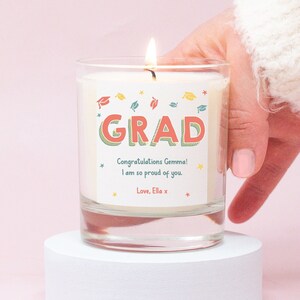 Personalised Graduation Candle, Graduation Gift, Graduation Gift for Her, Graduate Gifts, Custom Graduation Gift, Personalised Candle, Her