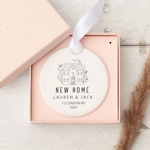 Personalised New Home Gift, Housewarming Gift, Housewarming Couple Gift, New Home Present, Custom New Home Ornament, Home Gifts, Moving