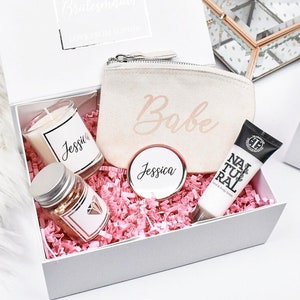 Personalised Rose Gold Bridesmaid Proposal Gift Box, Luxury Filled Thank You Bridesmaid Box, Bridesmaid Gift Set, Wedding Thank You Gifts, image 1