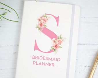 Personalised Bridesmaid Planner, Bridesmaid Notebook, Wedding Planning Notebook, Bridesmaid Gift, Bridal Party Gift, Hen Party Gift, Lined