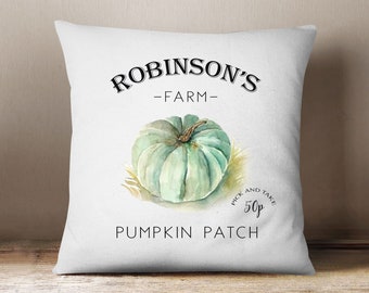 Personalised Fall Cushion, Autumn Pumpkin Cushion, Halloween Decor, Fall Cushions, Fall Decorations, Custom Made, Pumpkin Theme Decor