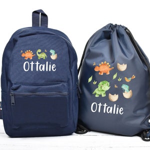 Personalised Dinosaur Backpack, Dinosaur School Bag, Kids Animal Rucksack, Boys School Backpack, Children Student Backpack, Back To School