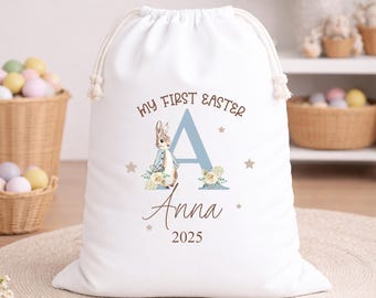 Personalized First Easter Baby Sack, Peter rabbit Easter Gift