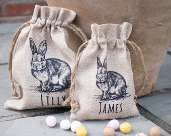 Personalised Easter Bunny Sack, Personalised Easter Bag, Child's Storage Bag, Easter Egg Hunt Gift Bag, Easter Egg Hunt Bags