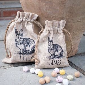 Personalised Easter Bunny Sack, Personalised Easter Bag, Child's Storage Bag, Easter Egg Hunt Gift Bag, Easter Egg Hunt Bags