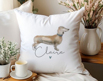 Personalised Dachshund Cushion, Dachshund Gift, Dog Lover Cushion, Sausage Dog Gifts, Dog Gifts, Dachshund Gifts, Dog Owner Gift, Country