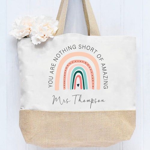 Personalised Teacher Lunch Bag Lockdown Teacher Gift Etsy