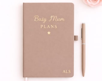 Personalised Busy Mum Planner, Mum Notebook, Mum Planning Notebook, Mum Gift, Busy Mum Gift, Nanny Gift, Lined , Mother's Day, Custom
