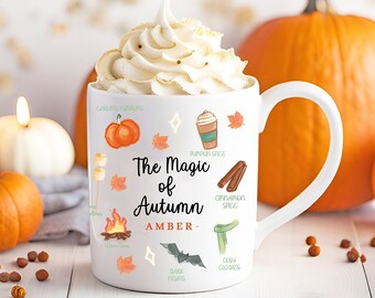 Personalised Fall Mug, Personalised Pumpkin Mug, Autumn Fall Mug, Fall House Decoration, Fall Decoration, Autumn Mug, Thanksgiving Mug