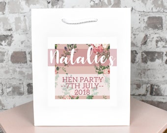 Personalised Hen Party Gift Bag, DIY Personalised Hen Party Bag, Hen Night Favour Bag, Party Bags and Gifts, Gift Bags, Hen Party Bag
