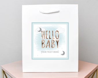 personalised baby shower gift bags