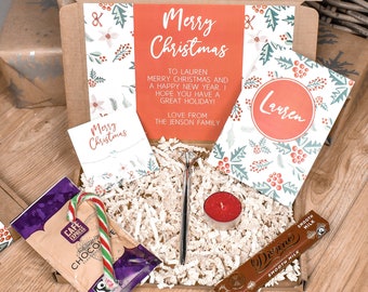 Personalised Christmas Gift Box, Christmas Letter Box Gift Set, Gift Set For Her, Christmas Eve Box, Filled Christmas Gift Box, Xmas Gift