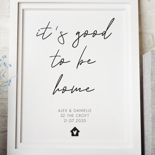 Personalised New Home Print Housewarming Gift Housewarming Etsy