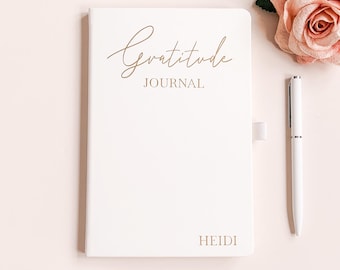 Personalised Gratitude Journal, Gratitude Notebook, Positivity Notebook, Good Thoughts Diary, Notebook, Lined Notebook, Mental Health Diary,