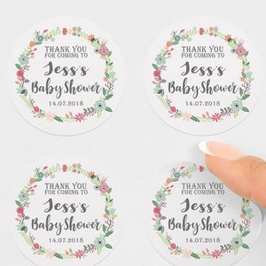 Personalised Baby Shower Stickers, Custom Stickers, Personalised Baby Shower Decorations, Baby Shower Favours, Gender Reveal Party Bag, Baby