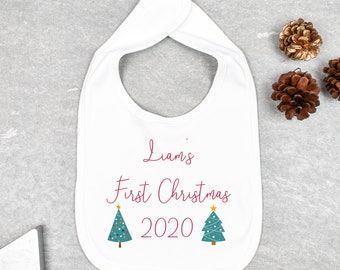 first christmas dinner bib