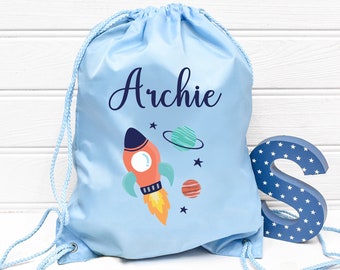 Personalised Drawstring Bag Any Name Roblox Design Swimming School Nursery PE 3