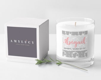 personalized candles etsy