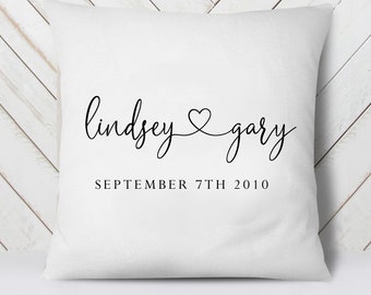 Name pillow | Etsy Custom text pillow | Etsy