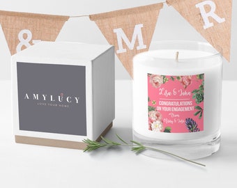 personalised candles etsy