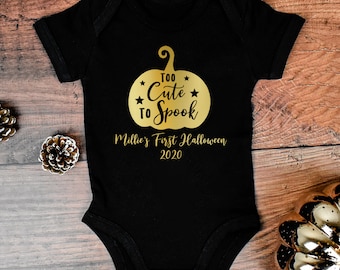 Cutest Little Pumpkin in the Patch Halloween Baby Vest First 0-3 months