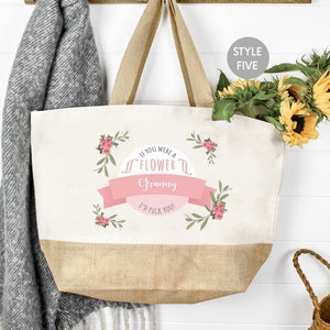 Personalised Mum Bag, Mother's Day Tote Bag, Nan Gift, Nanny Gift, Mother's Day Gift, Nan Tote Bag, Mum Gift, Mum Tote Bag, Mother's Day Bag image 4