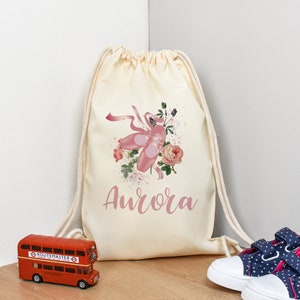 Personnalisé chat Swim PE Gym Danse Ballet School Bag Personnalisé chat Swim PE Gym Danse Ballet School Bag