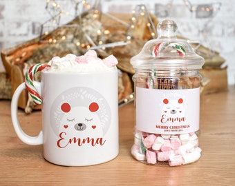 Personalised Hot Chocolate Kit, Stocking Fillers, Hot Chocolate Set, Christmas Eve Box Fillers, Hot Chocolate Gift, Christmas Mug Gift Set