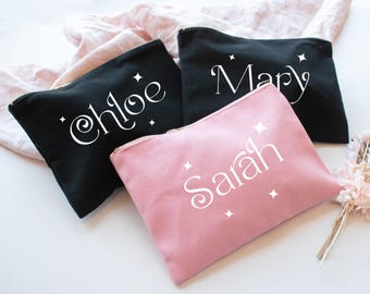 Personalised Name Makeup Bag, Girl Gift Makeup Bag, Cosmetic Bags, Makeup Gift, Teen Gift, Stocking Filler, Period Bag, Travel Bag, Ladies