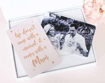 Mhfpl To My Mom I Love You Mom Wallet Card, Engraved Metal Wallet Insert Card With Love Quotes From Daughter Son, Thank You Mom Card, Christmas - View #3