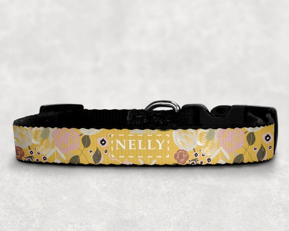 etsy dog collar with name