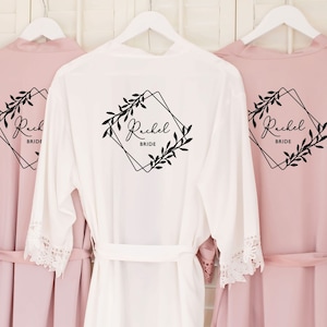 Personalised Bridesmaid Robe, Bride Maid of Honour Gown, Bridesmaid Robes Personalised, Bridal Robes, Bachelorette Robes, Bride Shower Robes