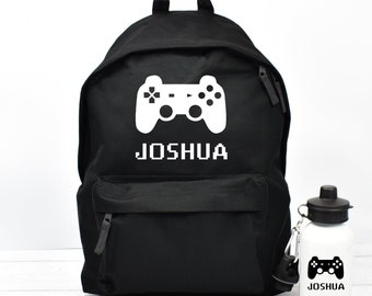 Personalised Gaming Backpack, Gamer School Bag, Kids Gamer Rucksack, Boys School Backpack, Kids Children Student Backpack, Back To School