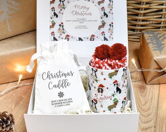 Personalised Christmas Filled Gift Box Adults, Dogs Christmas Hamper, Christmas Present, Women Gift, Boss Gift, Christmas Gift Set Dogs,