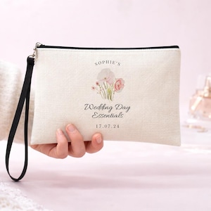 Sac personnalisé pour la mariée, sac pour le jour J, kit de la mariée