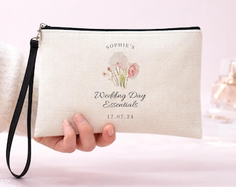 Personalised Bride Wedding Essentials Bag, Bridal Day Bag, Bride Kit,