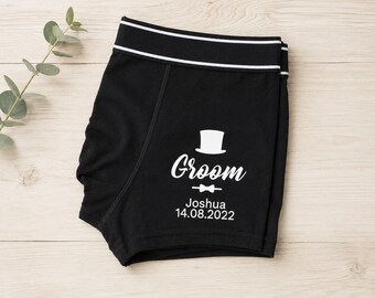 Personalised Groomsman Boxer Shorts, Groom Boxer Shorts, Groom Pants, Groom Boxers, Groom Attire, Groom Underwear, Groomsman Gift, Briefs