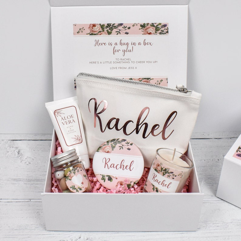 Happy Birthday Gift Box Filled, Rose Gold Best Friend Gift Box, Beauty Filled Gift Boxes, Spa Kits Box, Happy Birthday Gift, Boxed Gifts, image 1