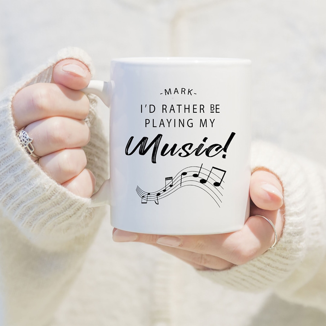 Personalised Music Mug Music Gift Music Themed Gift Music Etsy UK
