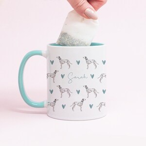 Personalised Dalmatian Mug, Dalmatian Gift For Her, Dog Lover Gift, Dalmatian Gifts, Dog Custom Gifts, Personalised Dog Mug, Dog Mum Gift image 2