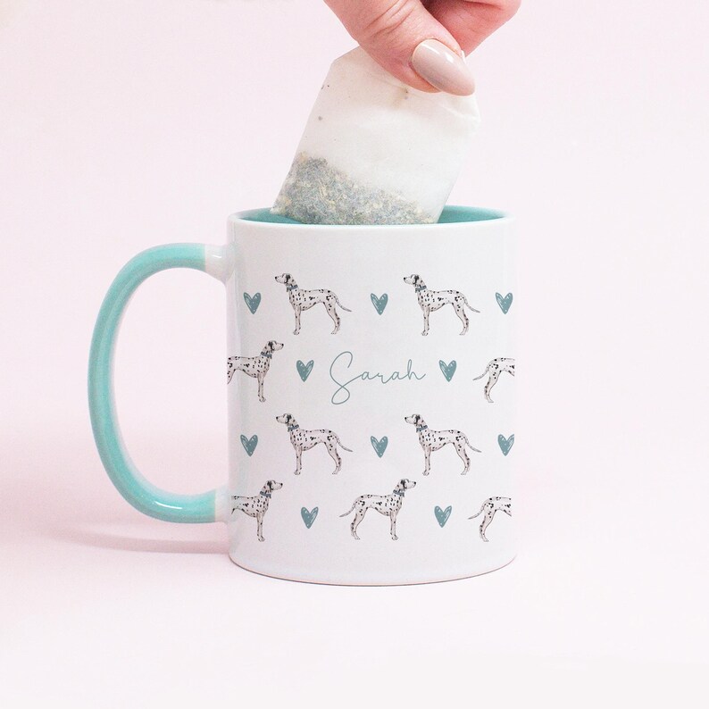 Personalised Dalmatian Mug, Dalmatian Gift For Her, Dog Lover Gift, Dalmatian Gifts, Dog Custom Gifts, Personalised Dog Mug, Dog Mum Gift image 2