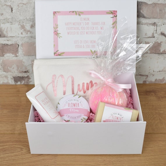 Personalised Mother's Day Gift Box, Mother's Day Spa Gift Box, Mothers Day Gift Set, Mothers Day Hamper, Gift for Mum, Mothers Day Treat Box