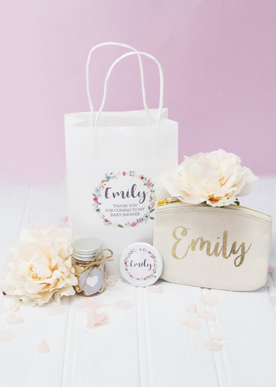 personalised baby shower bags