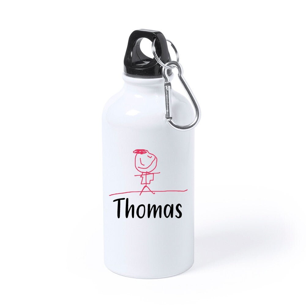 Personalised Page Boy Water Bottle Aluminium Water Bottle Add Your